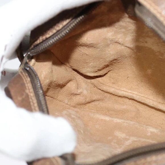 GUCCI GG Supreme Web Sherry Line Shoulder Bag PVC Beige  Auth - Picture 13 of 16